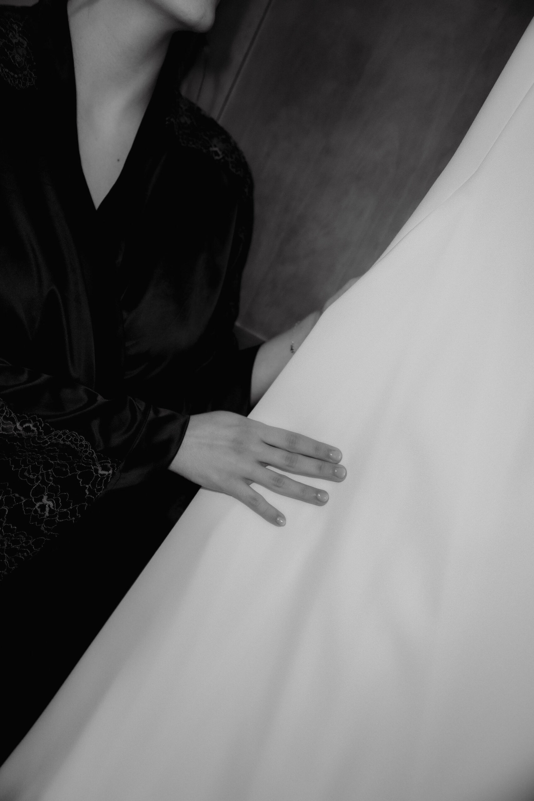 Detalle de la espalda del vestido de novia — fotografía de boda en Murcia
