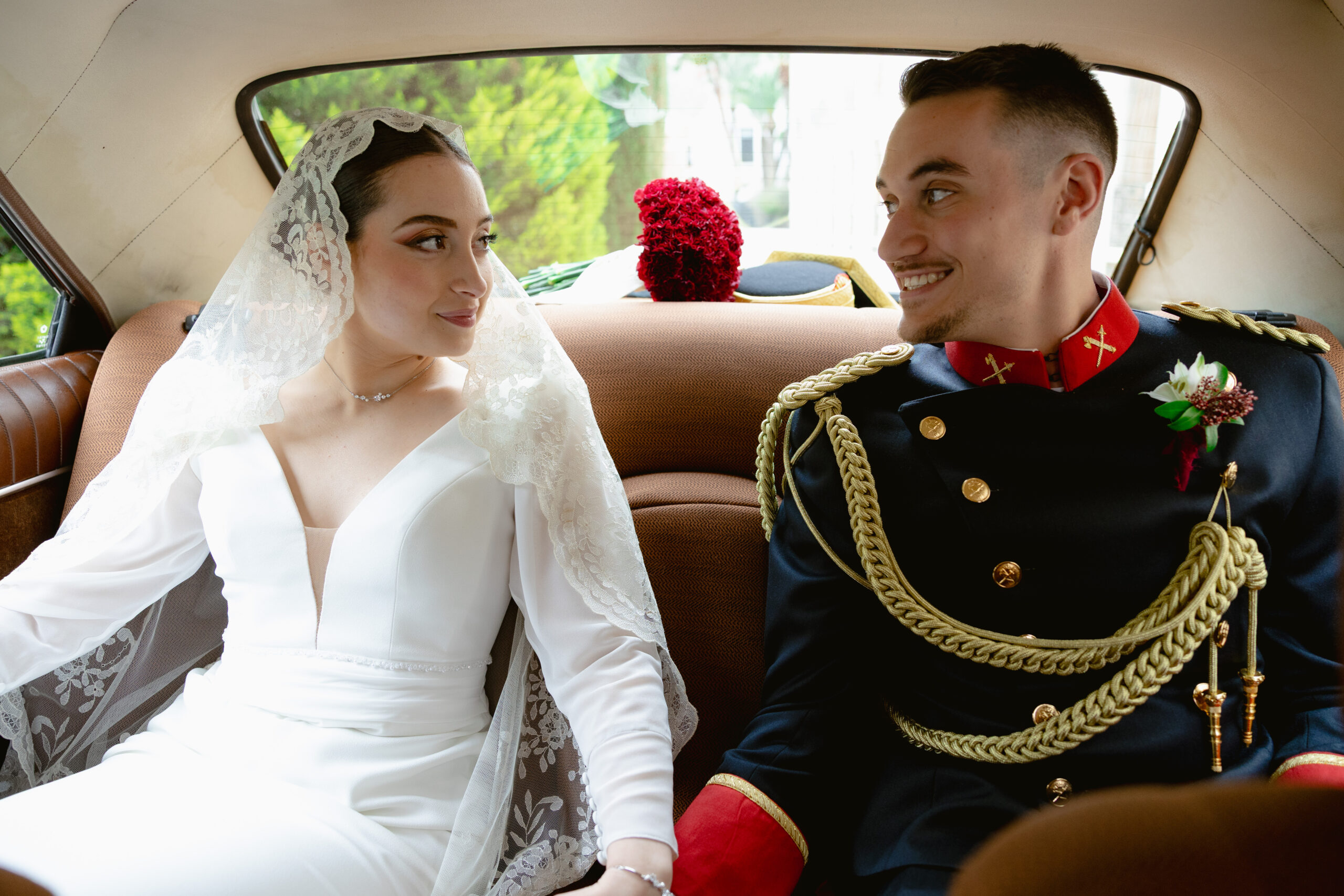 Jose y Claudia boda militar en Restaurante Santa Ana Murcia fotógrafo Sergio Bodas